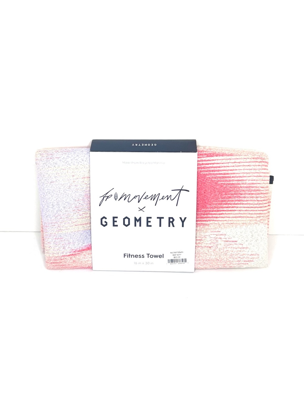 FP Movement x Geometry Fitness Towel - Pink Ombre NWT